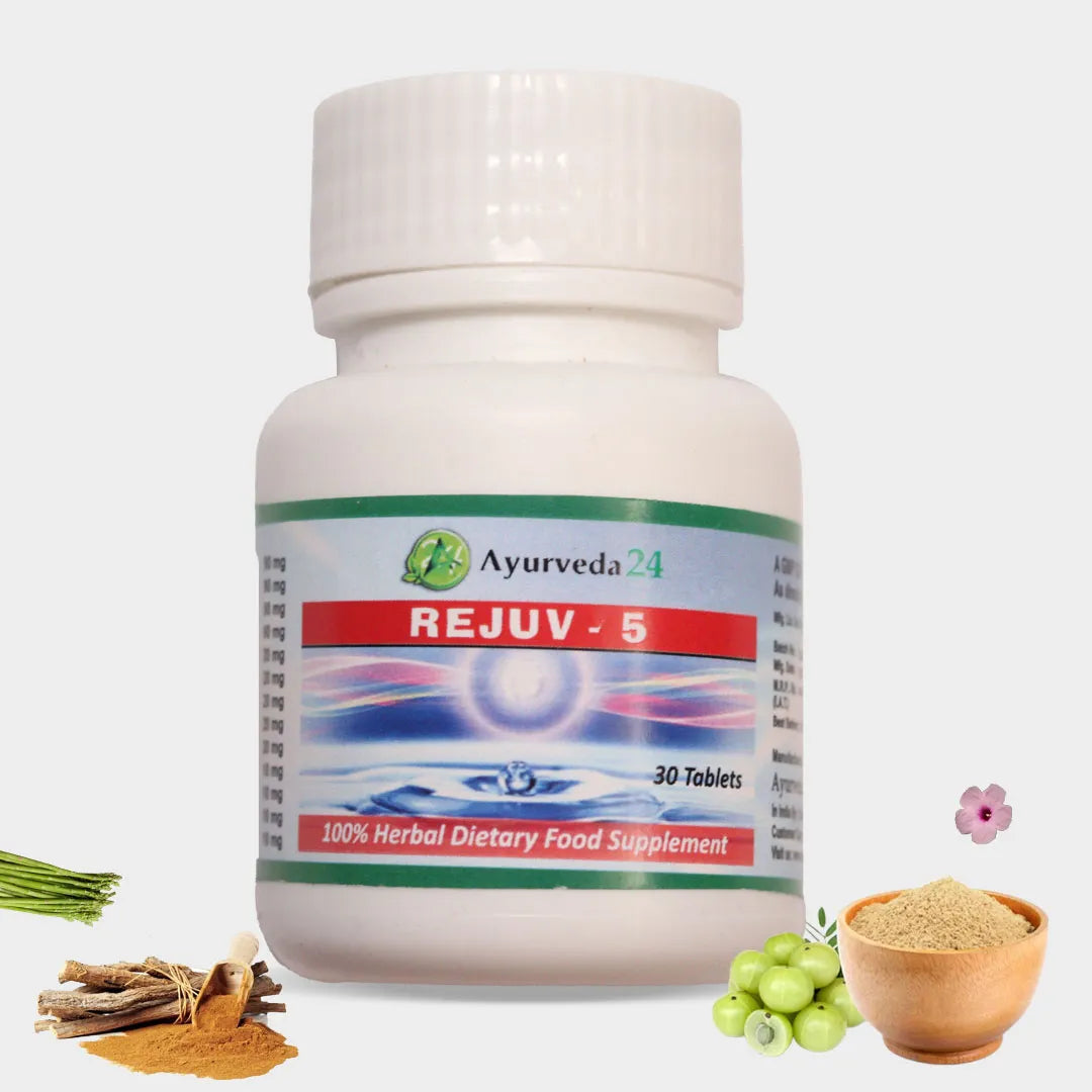 Rejuv-5 Capsules - Top Ayurvedic Stamina Booster for Energy & Vitality