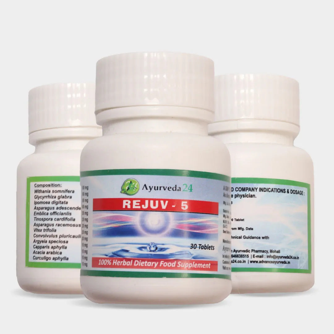 Rejuv-5 Capsules - Top Ayurvedic Stamina Booster for Energy & Vitality