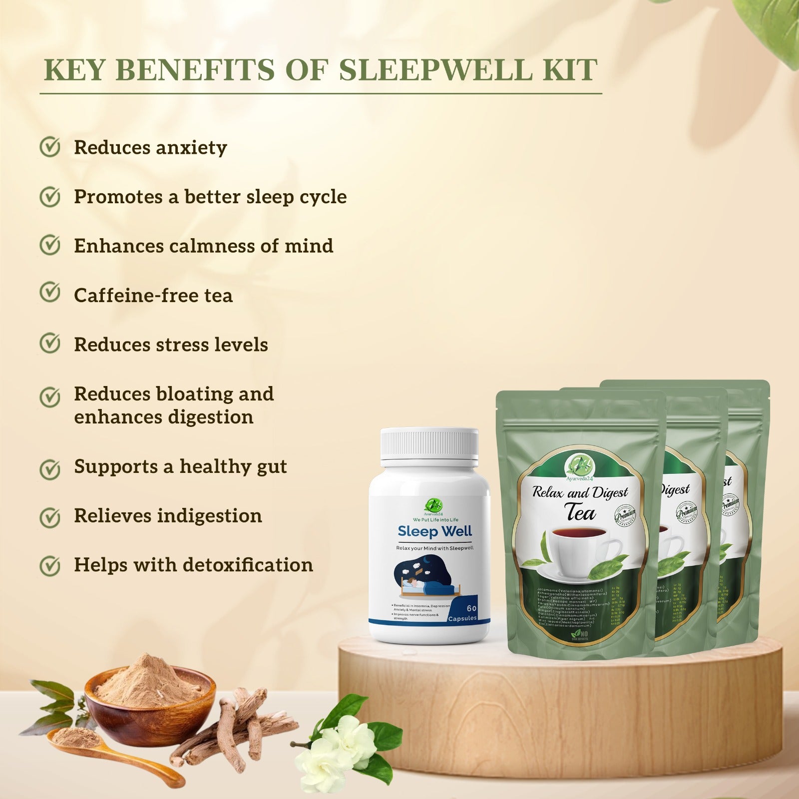 key benefits sleep well kit