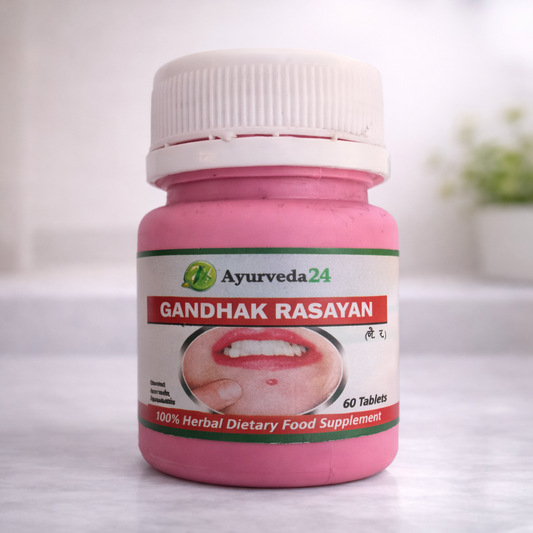 Ayurveda24 - Gandhak Rasayan - Ayurvedic Medicine for Healthy Skin